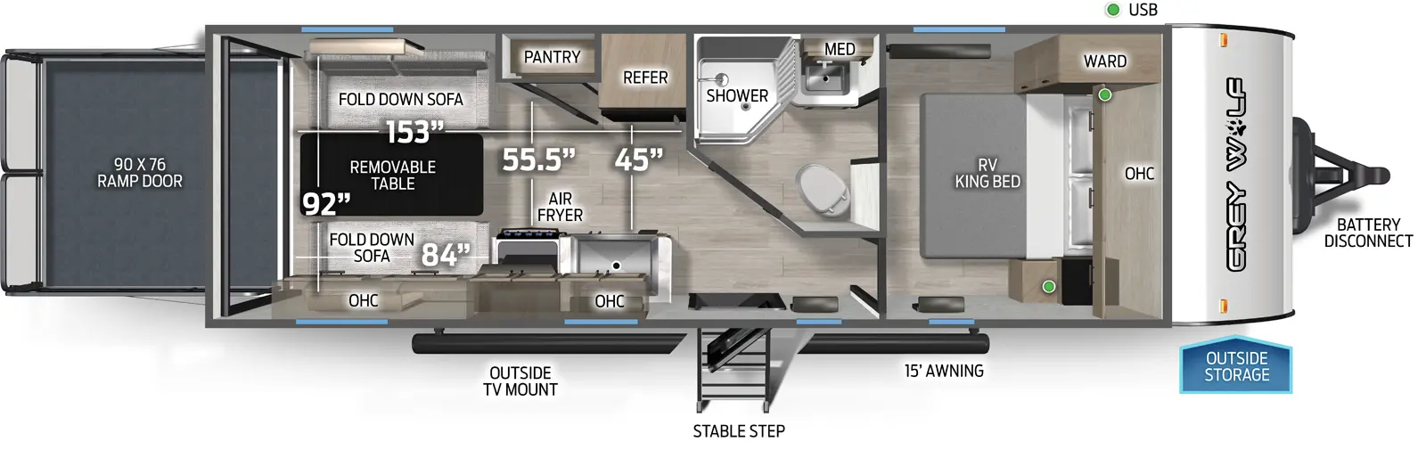 Cherokee Black Label 22RRBL Floorplan